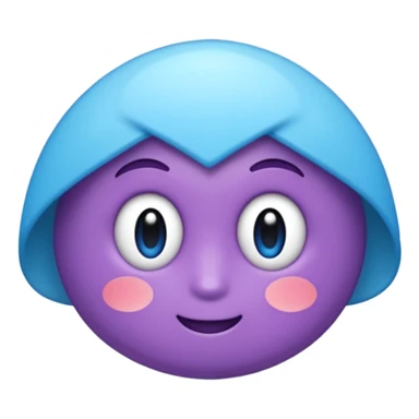 pirulito azul claro e roxo claro sticker