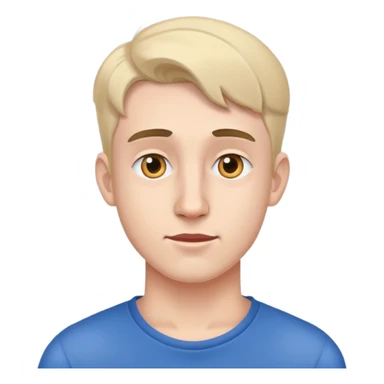 young man hearing impairment sticker