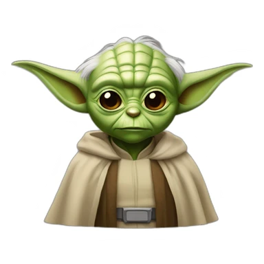 yoda with a batman mask sticker