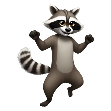 racoon dance sticker