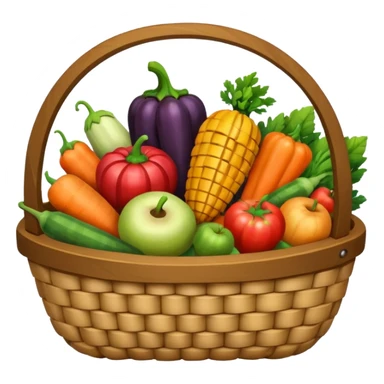 harvest basket sticker