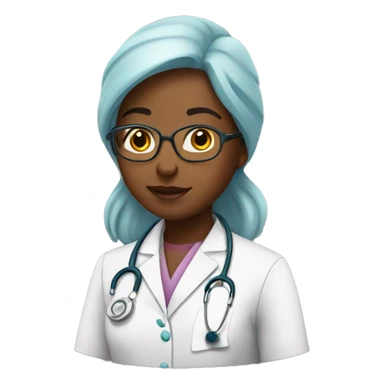 The girl is a doctor sticker