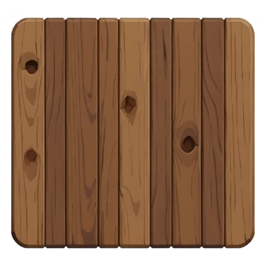 „single wood plank emoji, pixel art,256x256“
 sticker