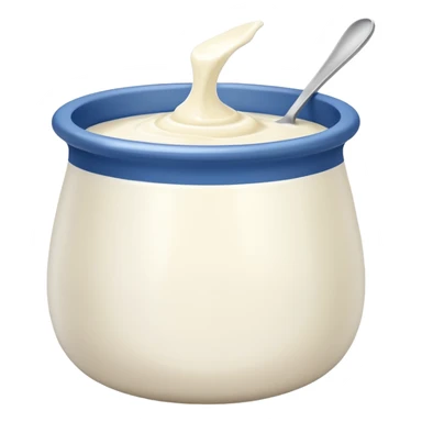 yogurt in a pot sticker