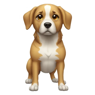 Perro con disfras de chuki sticker