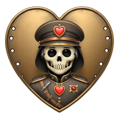 Death Korps Of Krieg Heart Steampunk Clone Army style love heart sticker