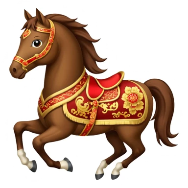 chinese new year horse sticker