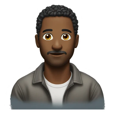 realistic portrait of a man sticker