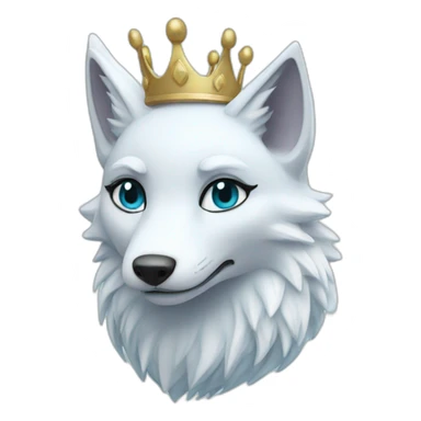 Queen ice fox sticker