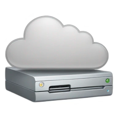 cloud harddrive sticker