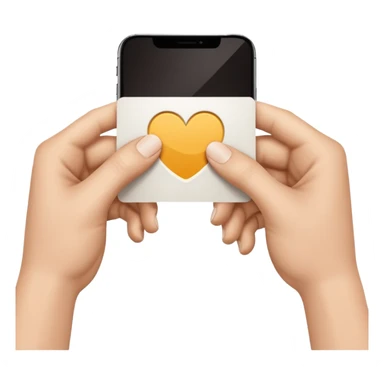 two hands exchanging a card, no text sticker