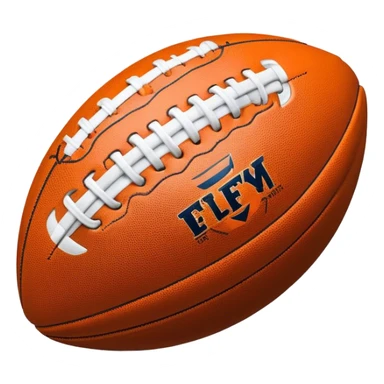 Cinematic Realistic image of an AFL ball captured mid-flight with dynamic motion blur and finely detailed rugged textures, set under dramatic stadium lighting that evokes high-energy athleticism sticker