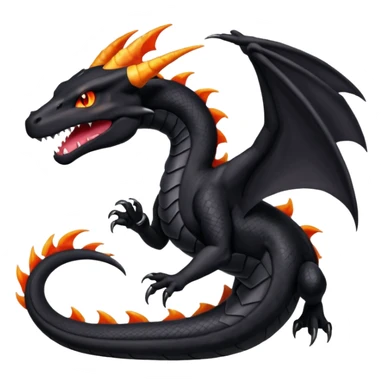 Obsidian-Black lanky elegant evil badass handsome cool beautiful Shiny-Charizard-Salazzle-Seviper-Salandit-fusion sticker