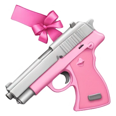 pink pistol with a pink ribbon sticker
