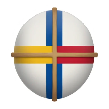 Flag with a Finland cross, Slovakian cross, romanian colors and Israel star sticker