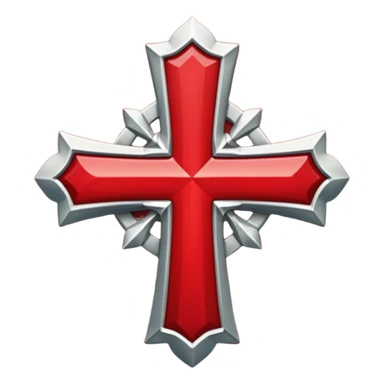 Cruz de borgoña sticker