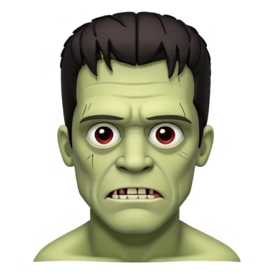 Frankenstein shit sticker