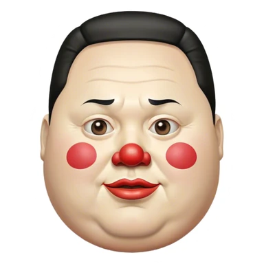 Fat Kim jong-un clown!!! sticker