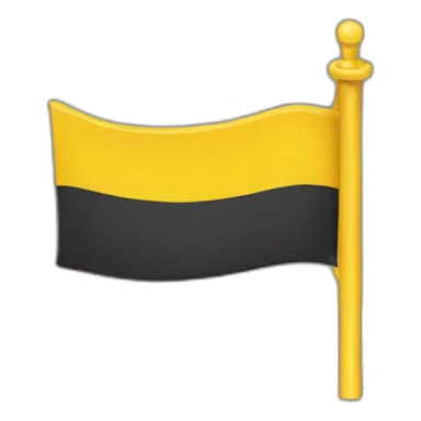 Yellow flag plain  sticker