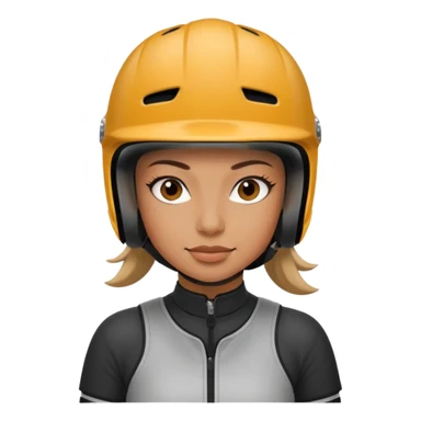 BMX rider woman with helmets sticker