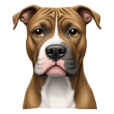Brindle am-staff terrier  sticker