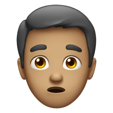 Anxious face sticker