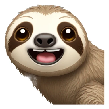sloth crying sticker