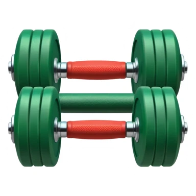 one green dumbbell sticker