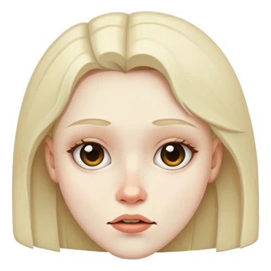 stoneface girl sticker