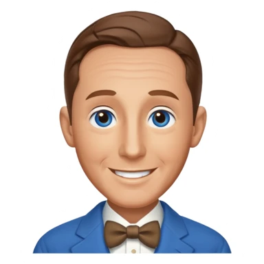 Bing Crosby with blue eyes, brown hair sticker