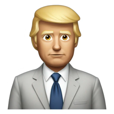Donald trump but bold sticker