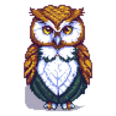 wise owl sticker