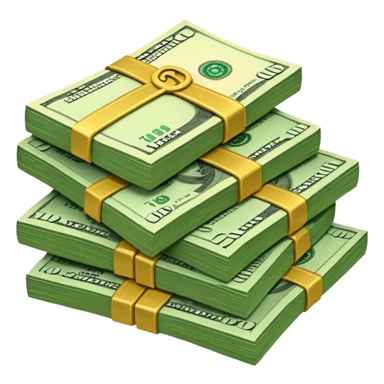 stash of dollars sticker