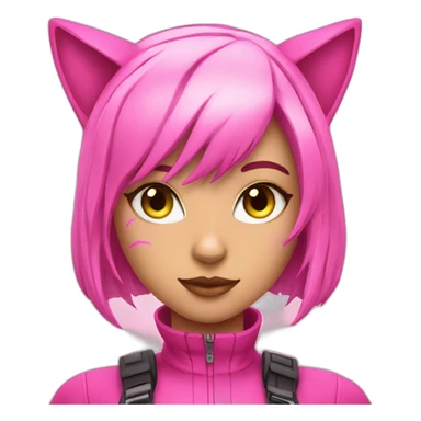 pink-techno-catgirl sticker