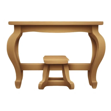 table sur fond blanc sticker