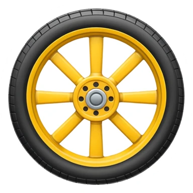 yellow glider wheel sticker