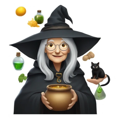 Witch aunt sticker