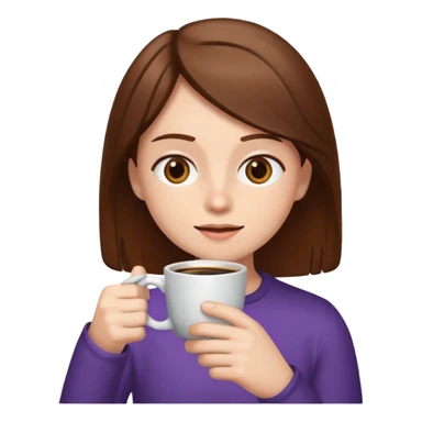 twitch emoticon of someone drinking a coffee sticker