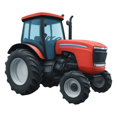 Blue tractor sticker