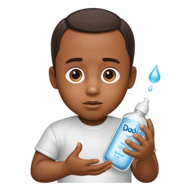 Diddy giving a baby baby oil sticker