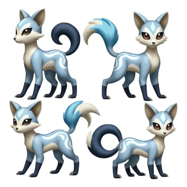 Genet-Absol-Zeraora-Meloetta-fusion-creature  sticker