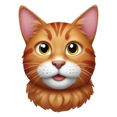 Red Christmas cat  sticker