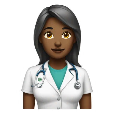 Mulher loira medica sticker