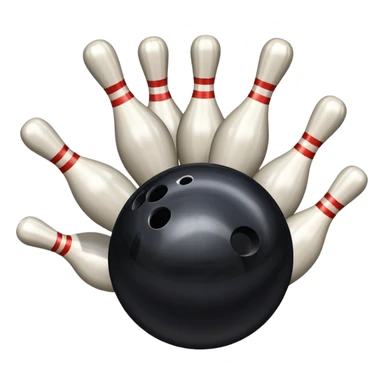Perfect score in bowling sticker