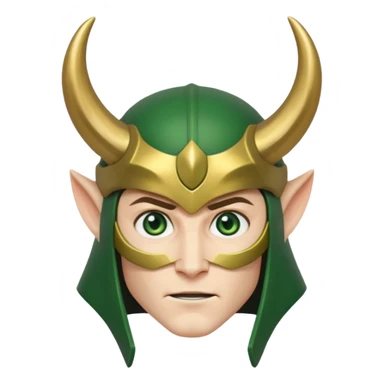 comic book style loki sticker