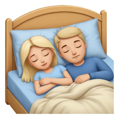 Couple sleep sticker