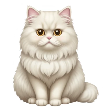 Persian cat sitting full body sticker