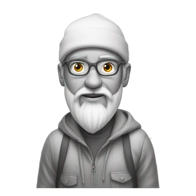 Pencil artist white sticker