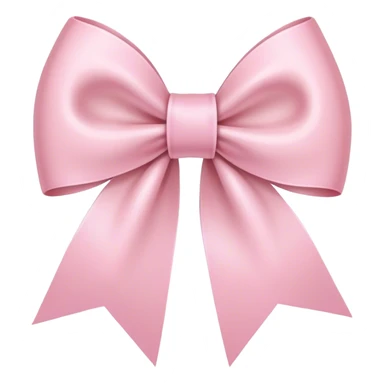 light pink ribbon bow sticker