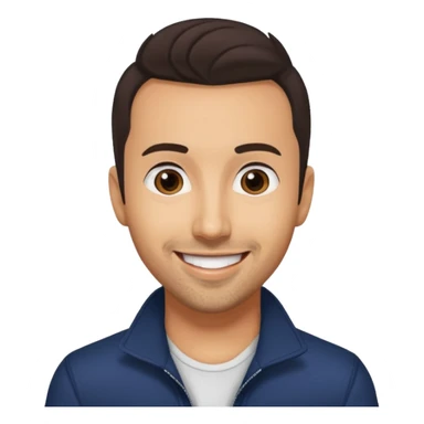 Howie Dorough from Backstreet Boys with long dark brown hair sticker